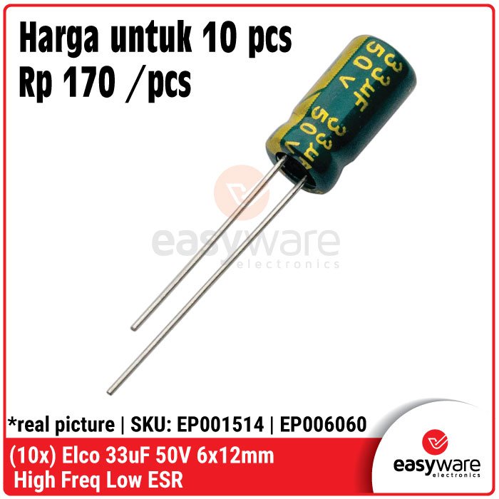 10x Elco High Frequency Low ESR Elco 22uf 33uF 47uF/50V 47uF/63V 47uF/100V 100uF/35V Elektrolit Kapasitor - Image 6