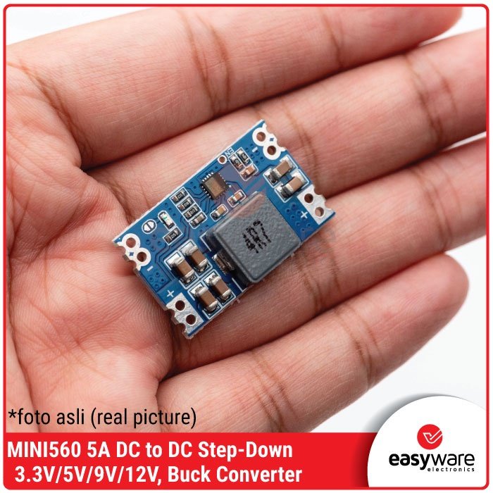 MINI560 DC-DC Step Down Module 5A – Buck Converter Output 3.3V, 5V, 9V, 12V Fixed - Image 3