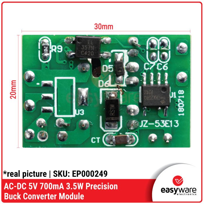 AC-DC 5V 700mA Precision Buck Converter – Modul Power Supply Mini 5V 3.5W - Image 2