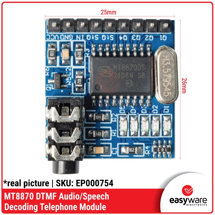 Modul Decoder DTMF MT8870 Audio Speech – Modul Voice Decoding Control - Image 2