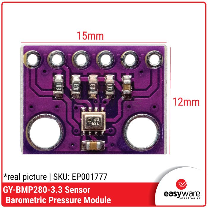 Modul BMP280 GY-BMP280-3.3 – Sensor Barometrik & Suhu Akurat untuk Arduino & IoT - Image 2