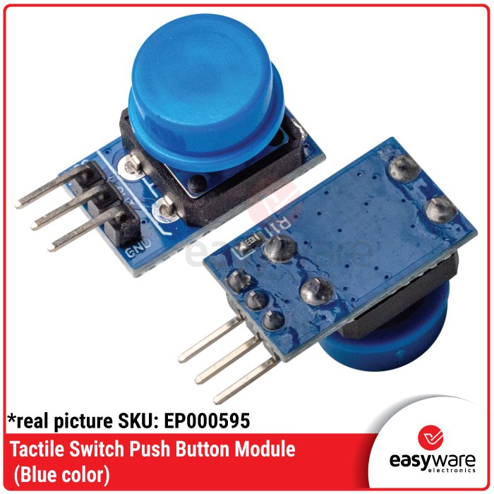 Modul Tactile Switch Push Button 12x12mm 3-Pin PCB – Red Green Blue Yellow Black - Image 6