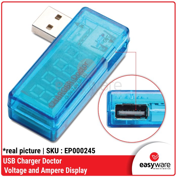 USB Charger Doctor – Tester Voltmeter Ammeter Pengukur Arus & Tegangan