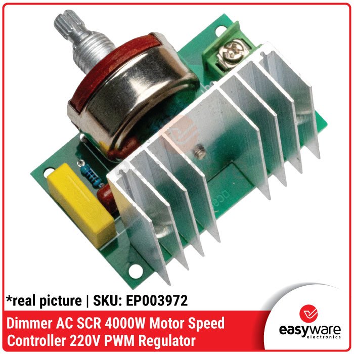 Dimmer AC 4000W SCR 220V Motor Speed Controller PWM Regulator Pengatur Daya - Image 2