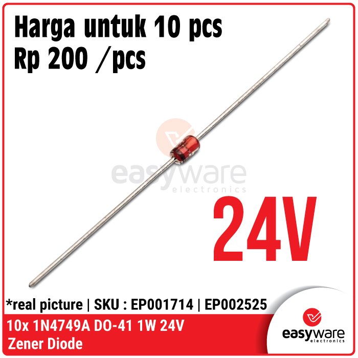 10 Pcs Diode Zener 1Watt DO-41 – Zener Diode 3.3V 5.1V 12V 15V 24V Stabilizer Tegangan - Image 9