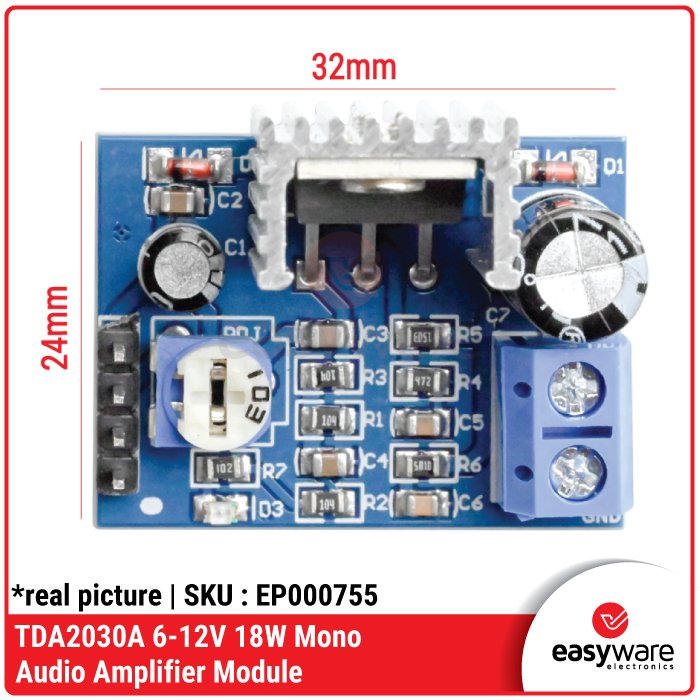 Modul Amplifier TDA2030A 18 Watt Mono – Power Amp Mini High Power - Image 2