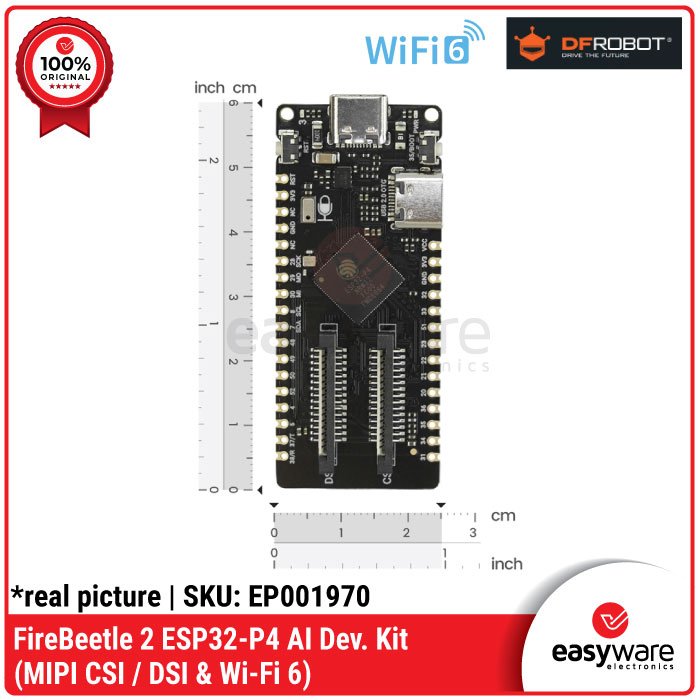 FireBeetle 2 ESP32-P4 AI Vision Board 360MHz RISC-V, MIPI CSI/DSI, Wi-Fi 6 DFRobot ESP32 P4” - Image 3