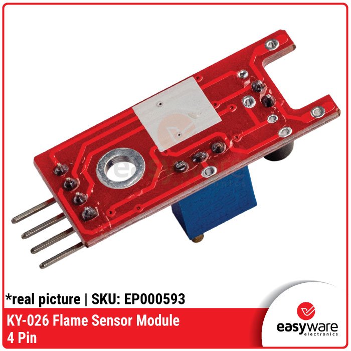 KY-026 Flame Sensor Module 4 Pin – Sensor Deteksi Api Ganda Analog Digital for Arduino - Image 3