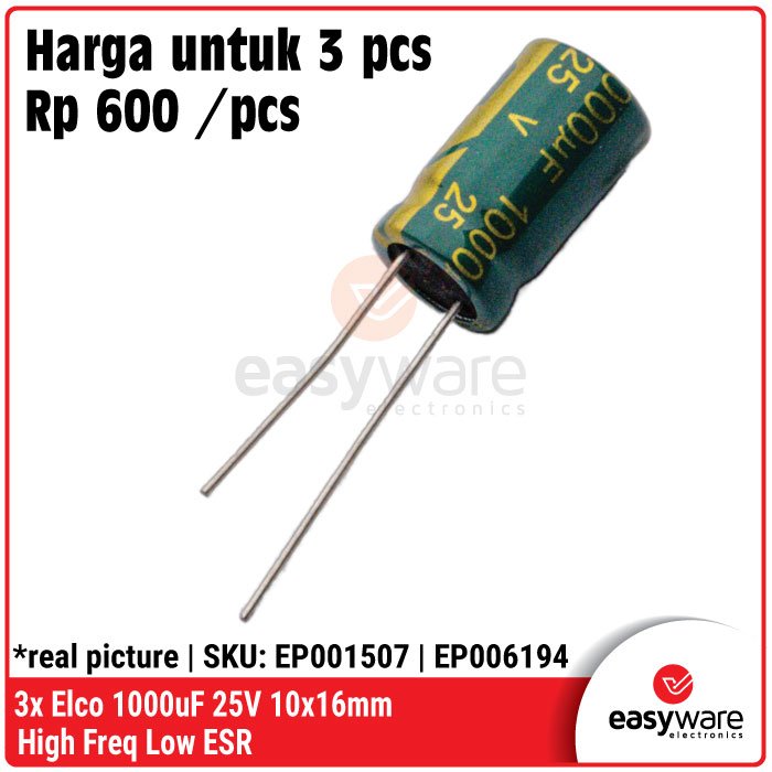 3Pcs Elco High Frequency 100V 35V 25V Low ESR 100uF 1000uF 2200uF – Kapasitor Elektrolit Berbagai Varian - Image 6