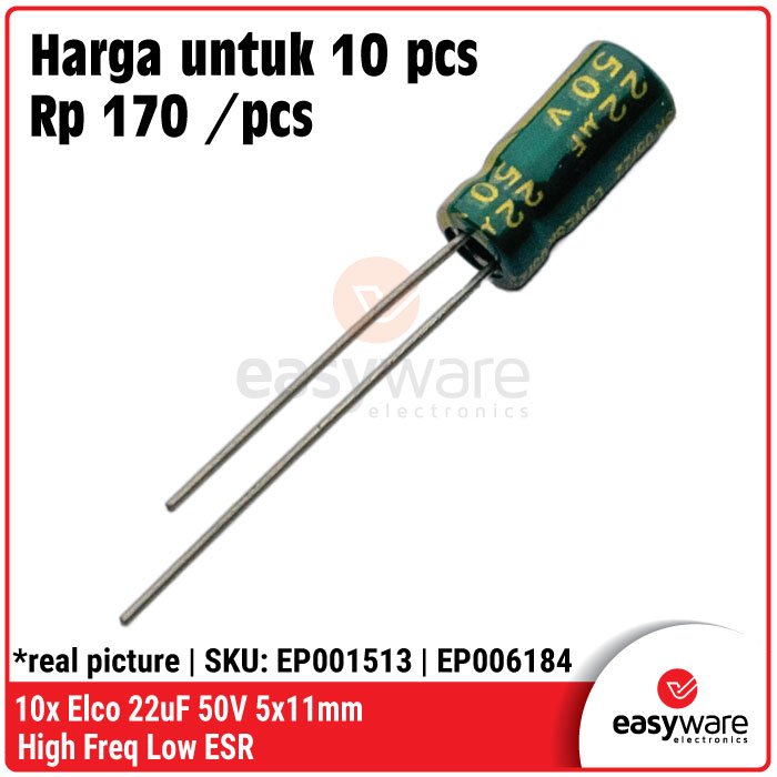 10x Elco High Frequency Low ESR Elco 22uf 33uF 47uF/50V 47uF/63V 47uF/100V 100uF/35V Elektrolit Kapasitor - Image 7