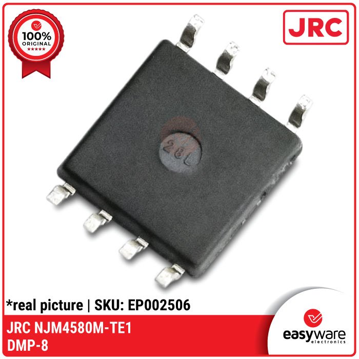 IC Dual Op-Amp NJM4580M NJM4580E RC4580IDR – IC Audio SOP-8 / DMP-8 Original JRC & Texas Instruments - Image 4