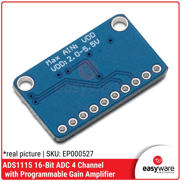ADS1115 16 BIT I2C ADC 4 CHANNEL ANALOG TO DIGITAL MODULE ORIGINAL CHIP / BLUE / PURPLE BOARD - Image 5
