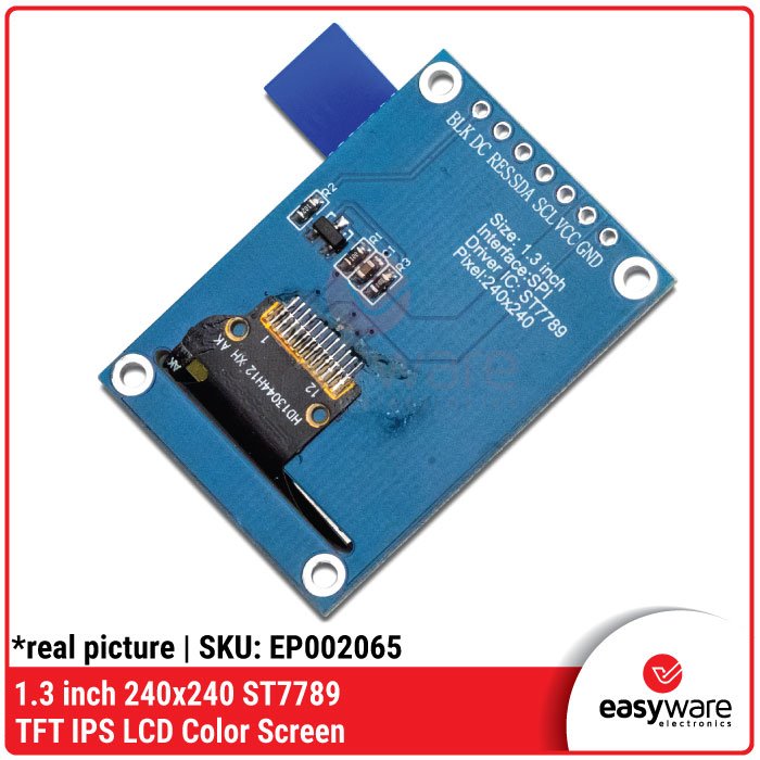 1.3 inch 240×240 ST7789 TFT IPS LCD Color Screen dengan Antarmuka SPI - Image 3