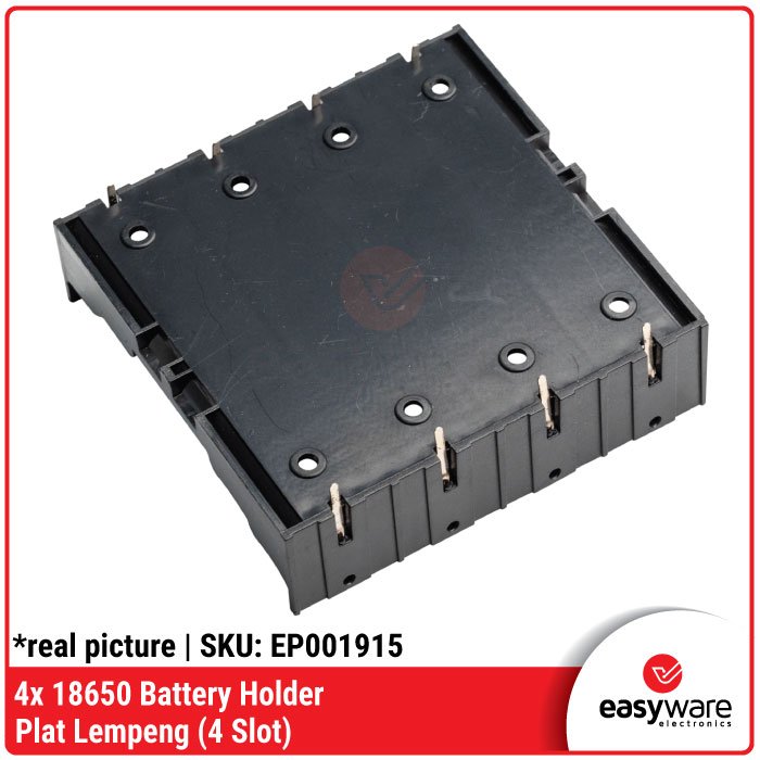 18650 Battery Holder plat 1 Slot 2 Slot 3 Slot 4 Slot With Wire Dudukan Baterai Plat Lempeng Kotak Baterai dengan kabel 18650 Li-ion - Image 12