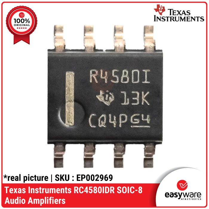 IC Dual Op-Amp NJM4580M NJM4580E RC4580IDR – IC Audio SOP-8 / DMP-8 Original JRC & Texas Instruments - Image 8