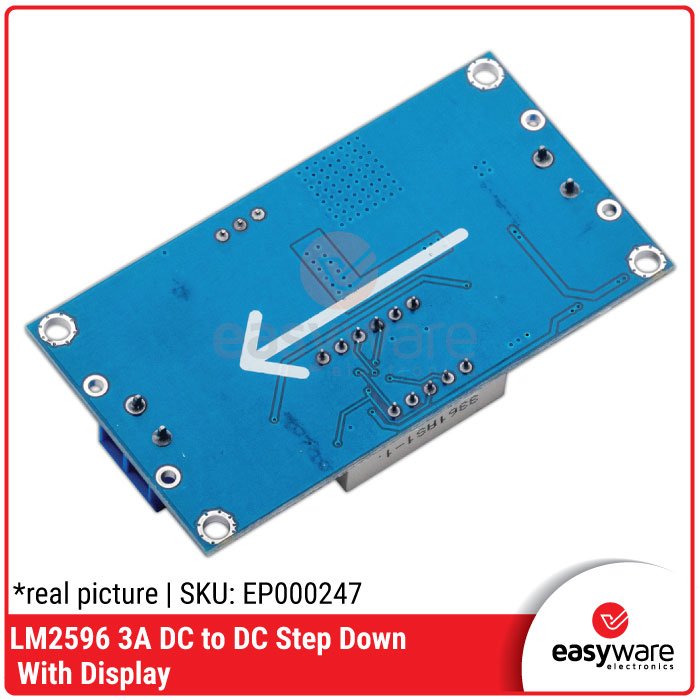 Modul Step Down LM2596 3A dengan Voltmeter: Input 4-40V, Output Adjustable 1.3-37V - Image 3