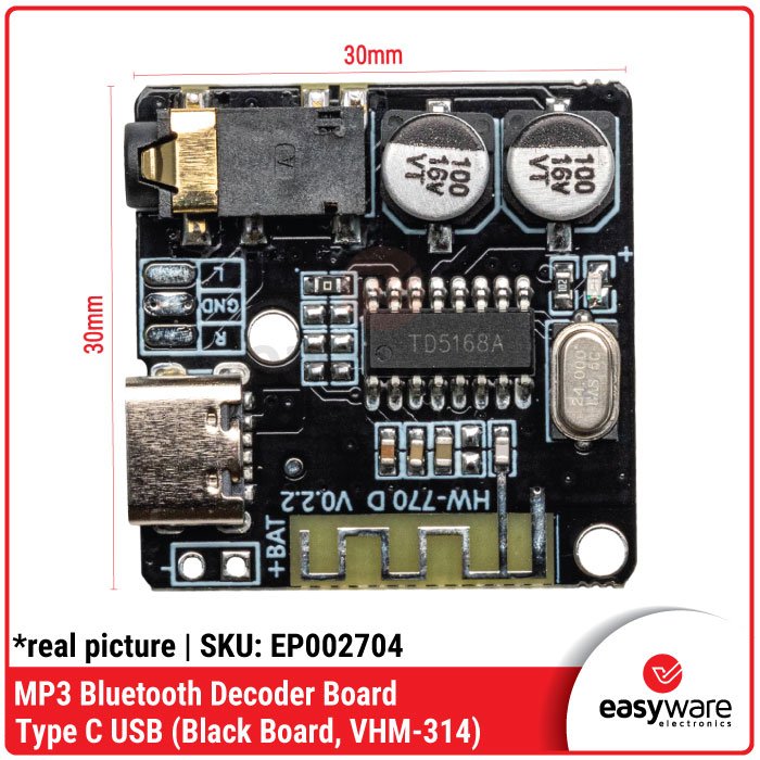 VHM-314 VHM314 BLUETOOTH 5.0 AUDIO RECEIVER BOARD Type C / MicroUSB - Image 3