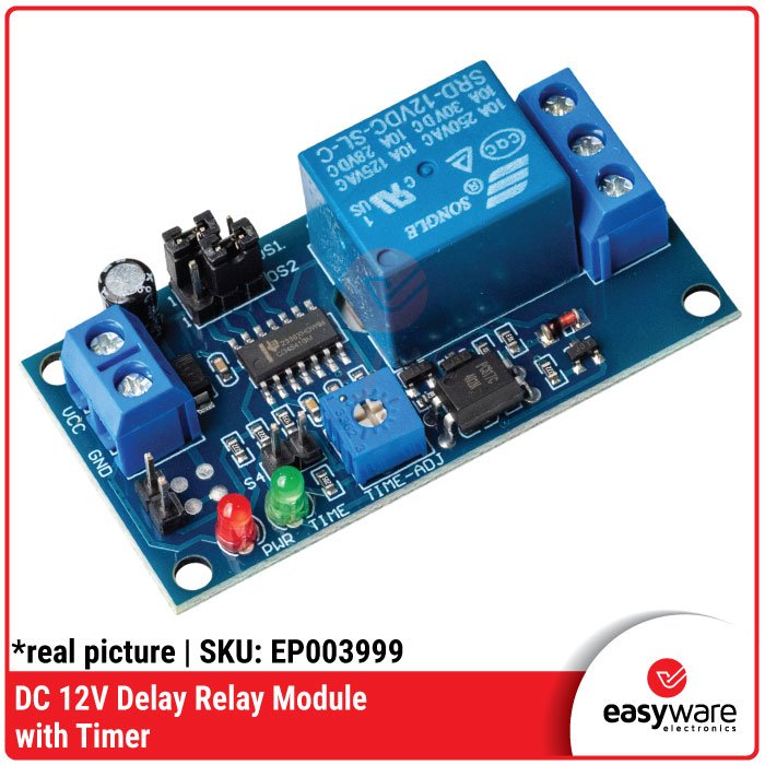 Delay Relay Module 12V Songle with Timer – Module Relay Delay Timer Adjustable