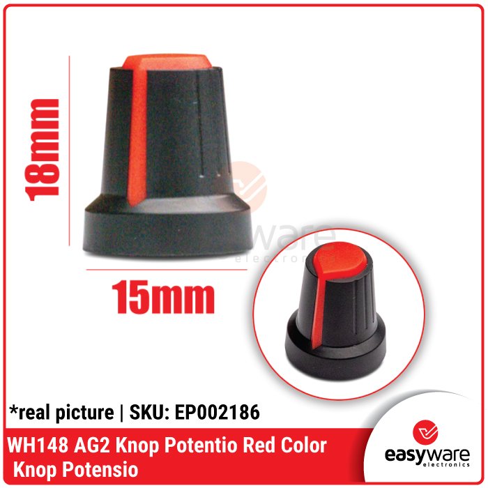 Knob Potentiometer WH148 AG2 15mm x 17mm – Tutup Potensio Variasi all color - Image 11