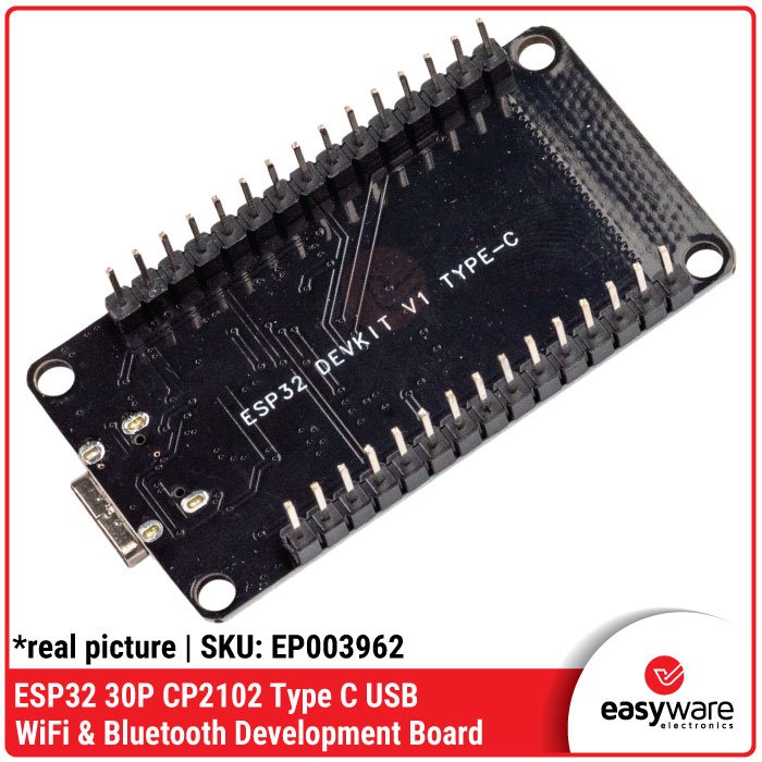 ESP32 ESP-32S 30P WiFi + Bluetooth Dual – CH340C CH9102x CP210x CP2102 Micro USB / Type C USB-C Developement Board - Image 10