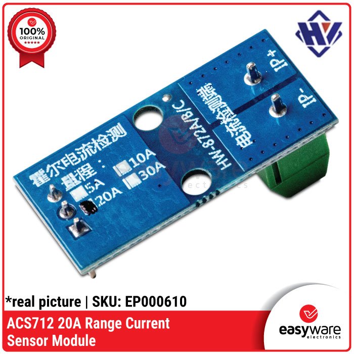 ACS712 Current Sensor Module 5A 20A 30A – Sensor Arus AC DC for Arduino - Image 9