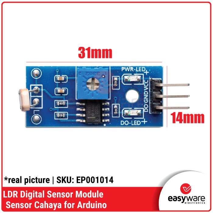 LDR Digital Light Sensor Module – Modul Sensor Cahaya for Arduino ESP32 - Image 2