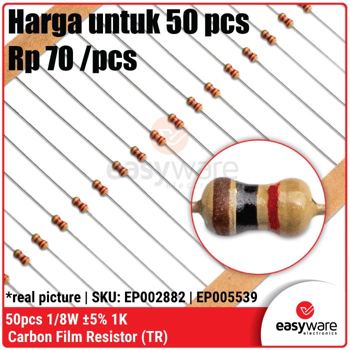 50x Carbon Film Resistor 1/8W 5% 2R2 10R 56R 100R 180R 330R 1K 1K2 2K2 4K7 - Image 9