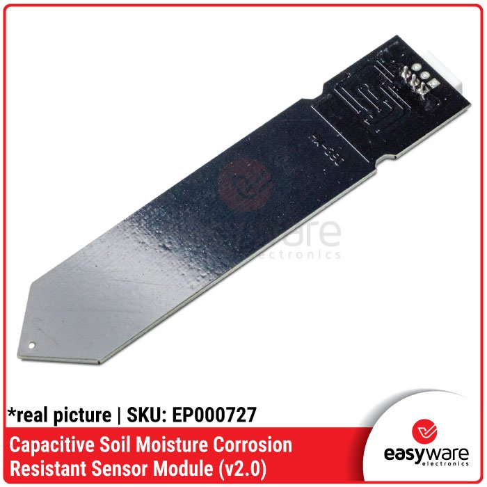Capacitive Soil Moisture Sensor v2.0 Anti Karat – Sensor Kelembapan Tanah ESP32 - Image 3