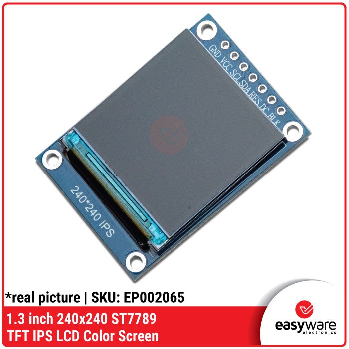 1.3 inch 240×240 ST7789 TFT IPS LCD Color Screen dengan Antarmuka SPI - Image 2
