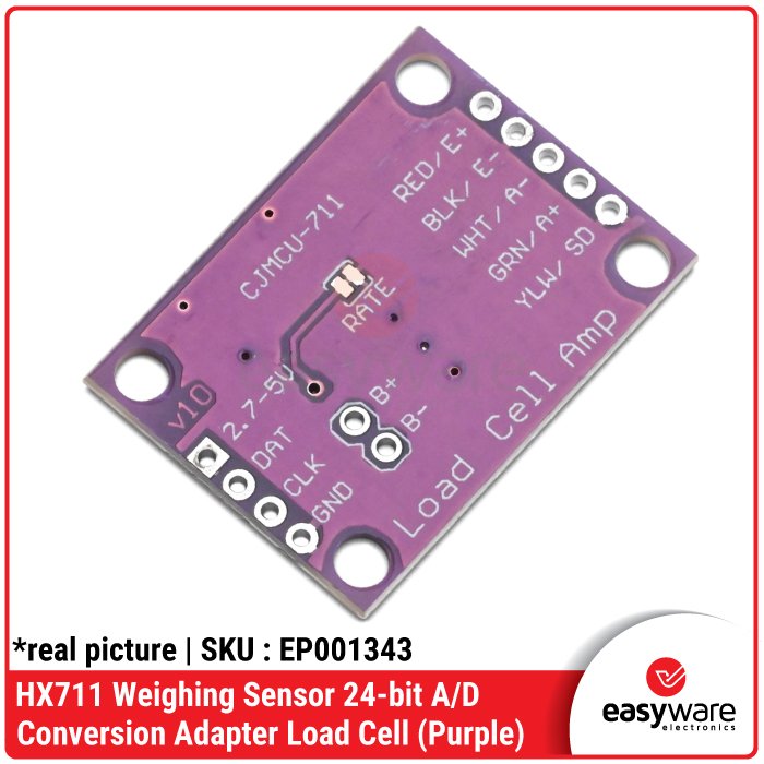 HX711 Weighing Sensor Adapter – Modul Konversi A/D 24-bit untuk Load Cell Timbangan - Image 3