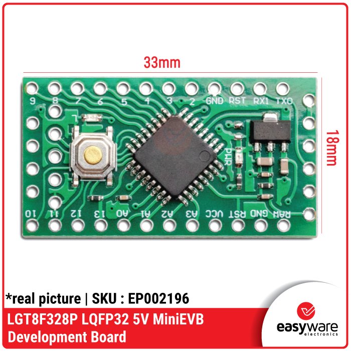 LGT8F328P LQFP32 5V MiniEVB Development Board – Klon Arduino NANO Performa Tinggi 32MHz - Image 2