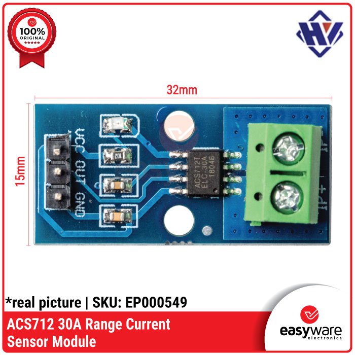 ACS712 Current Sensor Module 5A 20A 30A – Sensor Arus AC DC for Arduino - Image 2