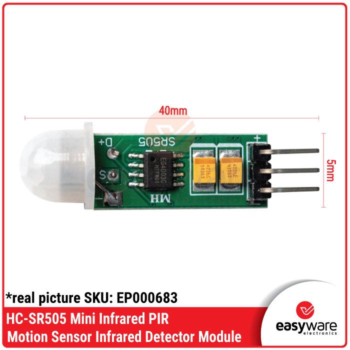 Modul Mini PIR Motion Sensor HC-SR505 – Sensor Gerak Inframerah Ultra Kecil - Image 3