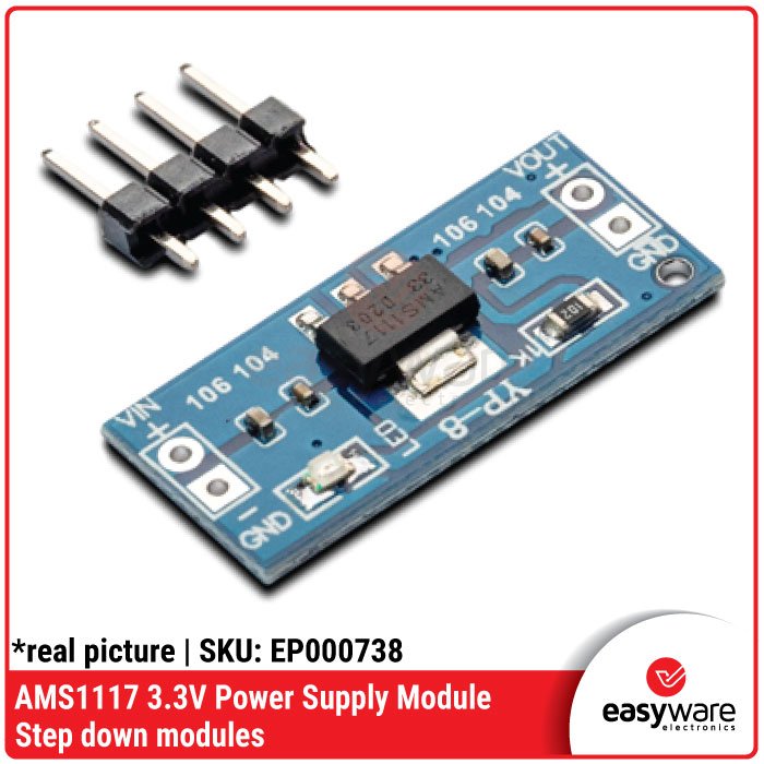 AMS1117 Power Supply Module 3.3V / 5V – Modul Step Down LDO Regulator 800mA - Image 2