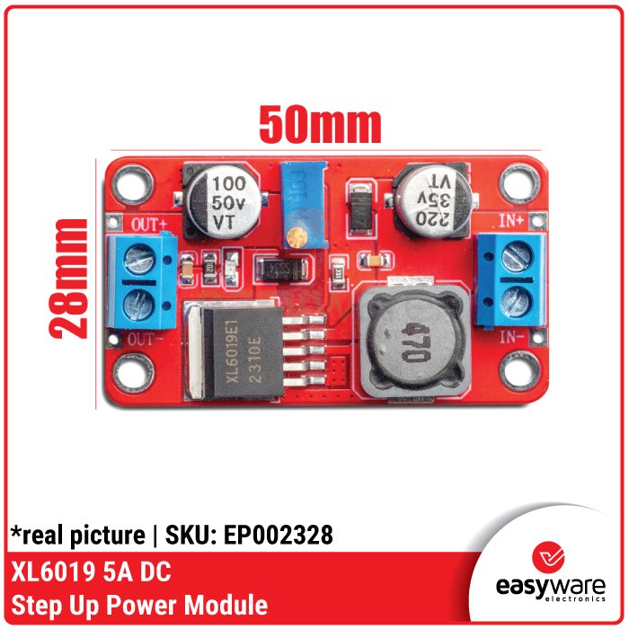 XL6019 5A DC-DC Step Up Power Module : Modul Peningkat Tegangan Power Supply Hingga 35V Efisien - Image 2