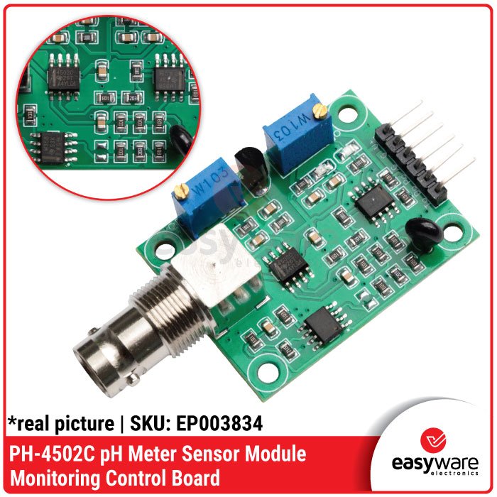 PH-4502C pH Meter Sensor Module Control Board | Pengukur Kualitas Air Akuarium Hidroponik - Image 2