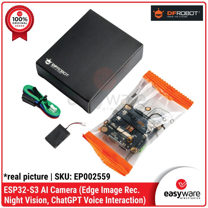 DFRobot ESP32-S3 ESP32 S3 AI Camera Module Edge Image Recognition, Night Vision, ChatGPT Voice Interaction - Image 3