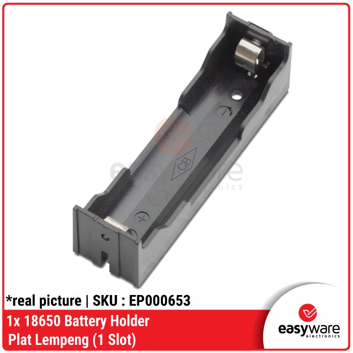 18650 Battery Holder plat 1 Slot 2 Slot 3 Slot 4 Slot With Wire Dudukan Baterai Plat Lempeng Kotak Baterai dengan kabel 18650 Li-ion - Image 17