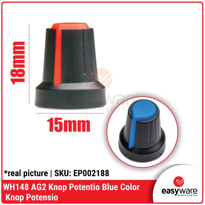 Knob Potentiometer WH148 AG2 15mm x 17mm – Tutup Potensio Variasi all color - Image 7