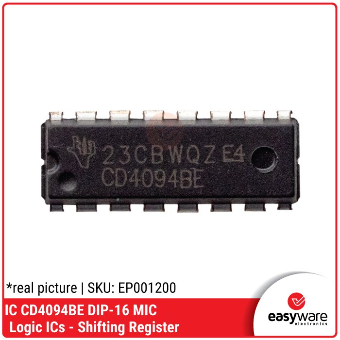 IC CD4094BE CMOS Shift Register DIP-16 β IC Expander Output Arduino