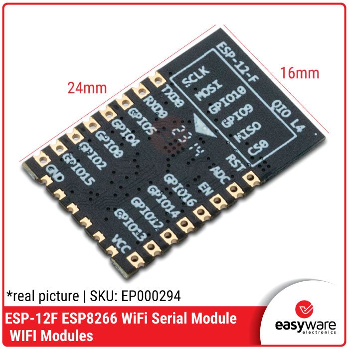 ESP-12F ESP8266 WiFi Serial Module – Modul IoT 4M Flash untuk Arduino dan Proyek DIY - Image 2
