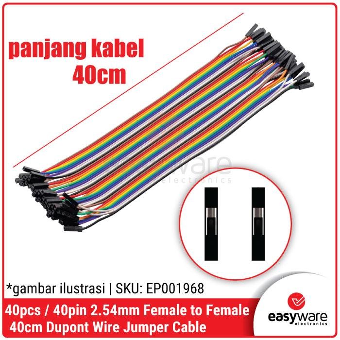 40pcs Kabel Jumper 40cm Dupont 40 Pin – Varian Male to Male / Female / Male-Female - Image 2