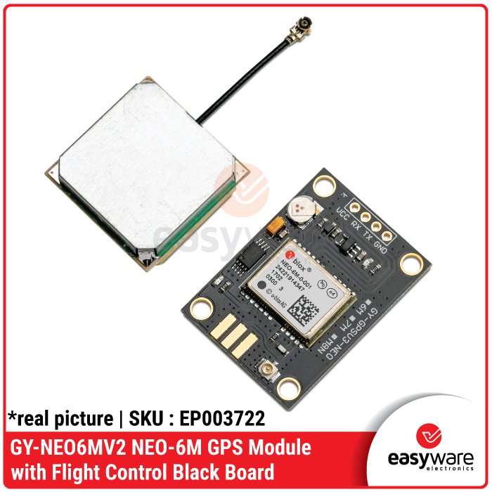 GY-NEO6MV2 NEO-6M GPS Module – Sensor Navigasi Flight Control Black Board untuk Drone & APM