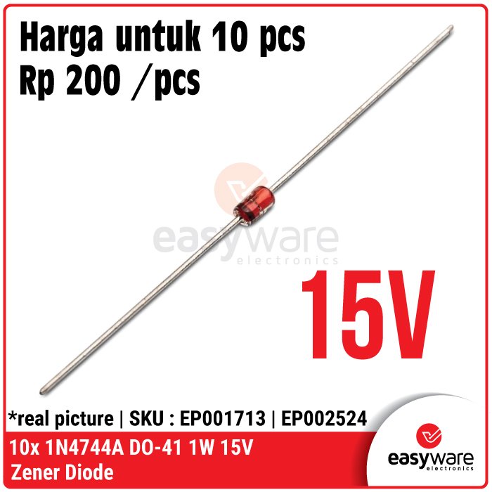 10 Pcs Diode Zener 1Watt DO-41 – Zener Diode 3.3V 5.1V 12V 15V 24V Stabilizer Tegangan - Image 8