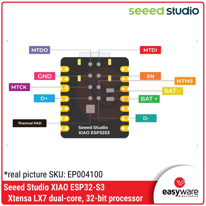 Seeed Studio XIAO ESP32-S3 WiFi Bluetooth ESP32 S3 ORIGINAL - Gambar 8
