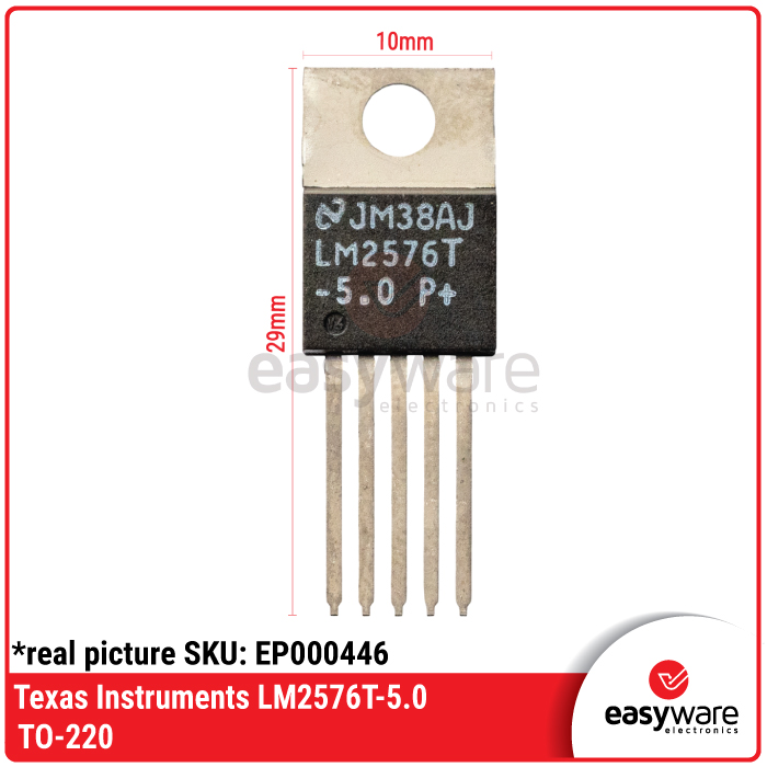 Texas Instruments LM2576T-5.0 IC Step Down Buck Regulator 5V 3A TO-220 Original - Gambar 3
