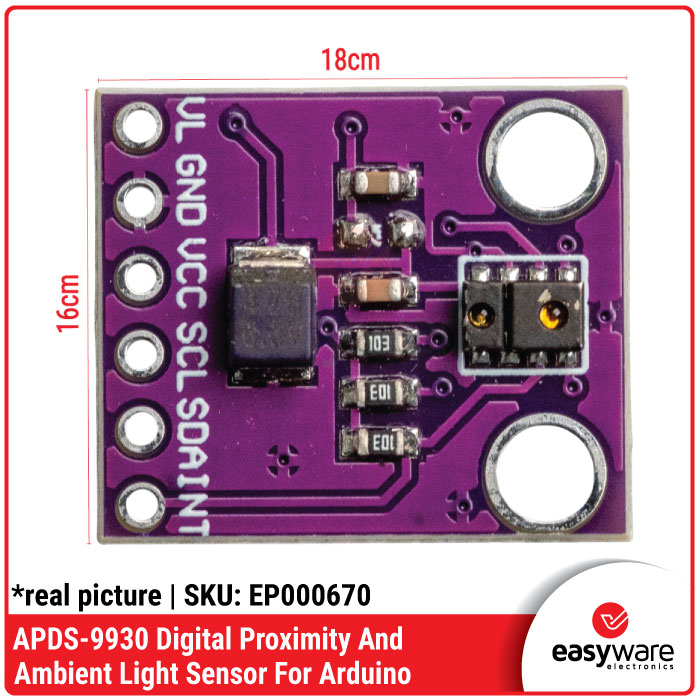 APDS-9930 Digital Proximity & Ambient Light Sensor - Gambar 2