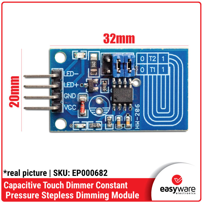 Capacitive Touch Dimmer Constant Pressure Stepless Dimming Module - Gambar 2