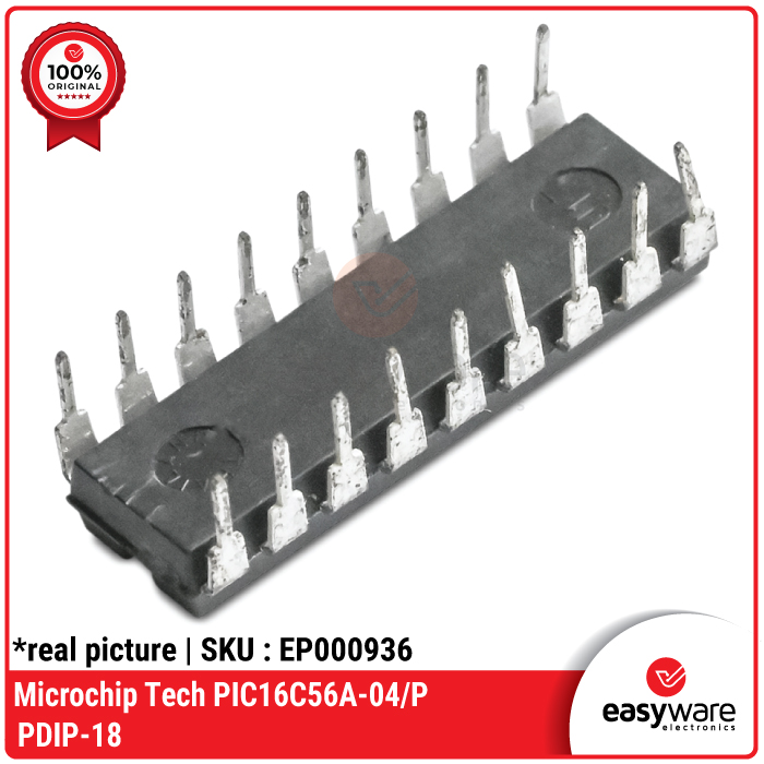 IC Microchip PIC16C56A-04/P - 8-Bit CMOS Microcontroller (PDIP-18) - Gambar 3