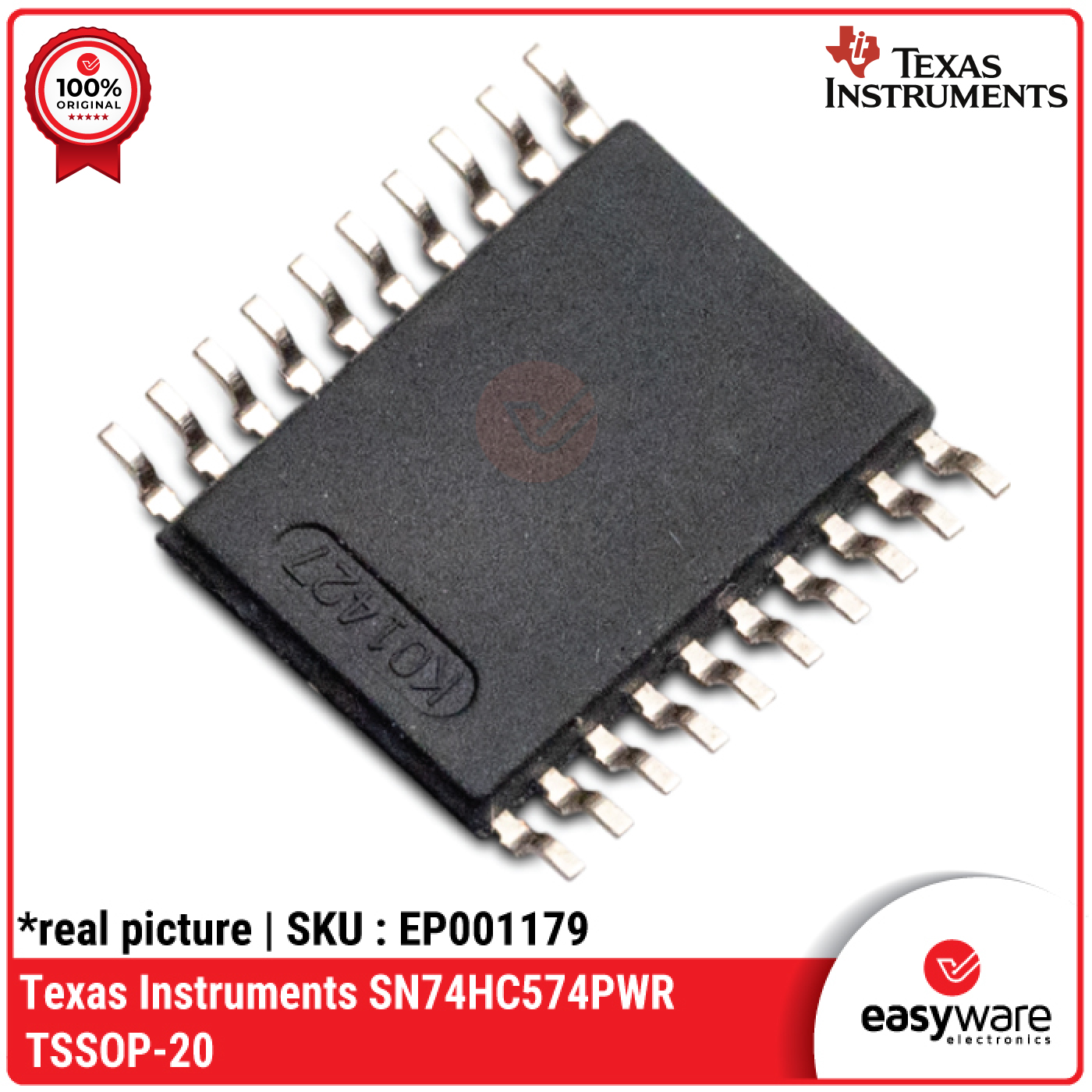 Texas Instruments SN74HC574PWR TSSOP-20 Octal Edge-Triggered D-Type Flip-Flops - Gambar 3